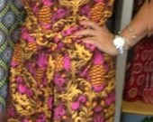 NEW - Carlisle Dress, in Andalucia Birdie Chocolate