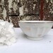 Vintage white and gold ceramic French café au lait bowl