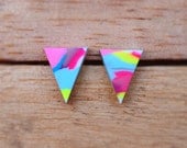 Triangle Studs - Multi-colour