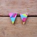 Triangle Studs - Multi-colour