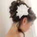 wedding hair flower, wedding accessory, bridal hair accessories, wedding accessory, tulle organza flower, lotus flower, for the bride, 2012,