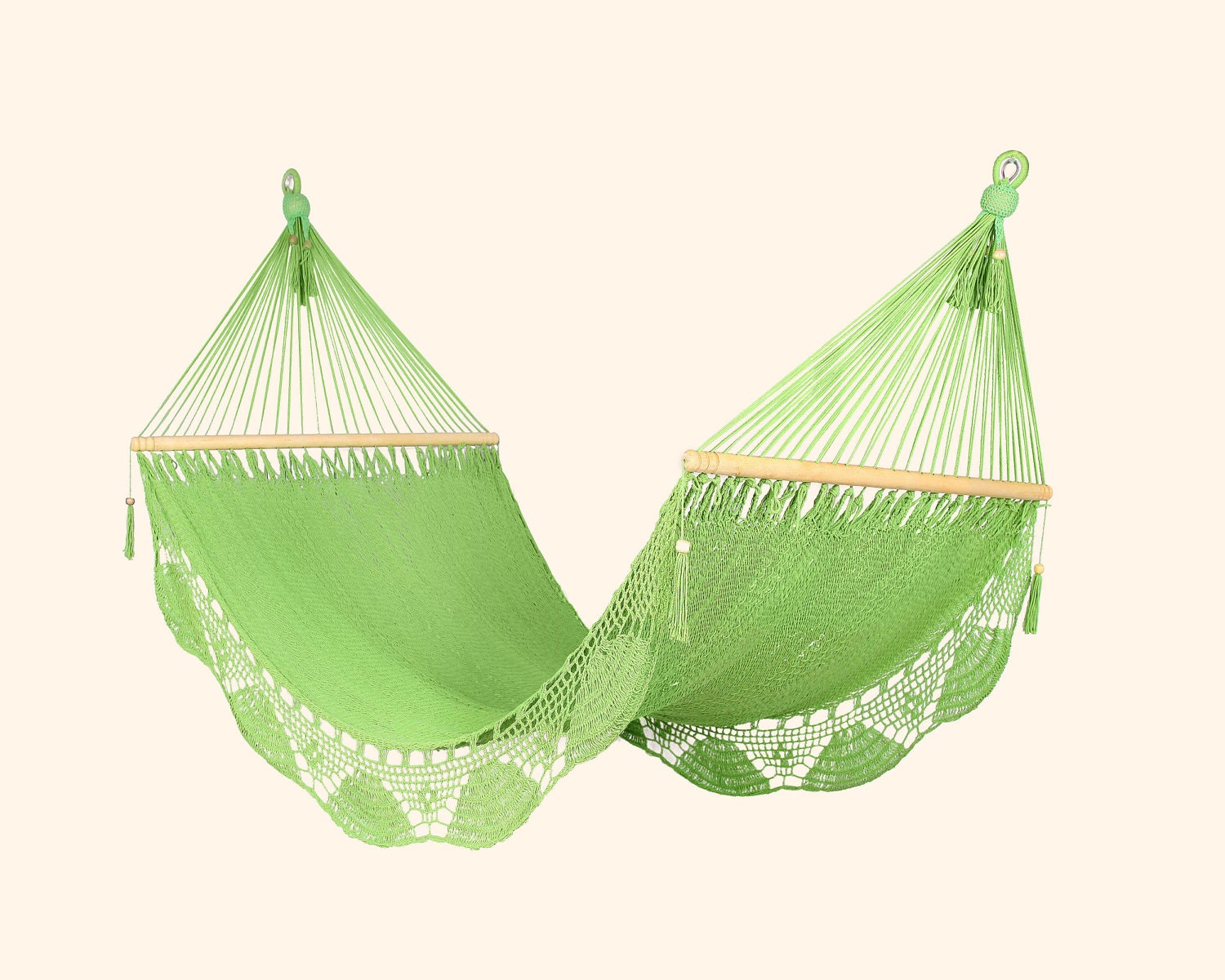 Light Green Hammock, Handwoven Nicaraguan Hammock