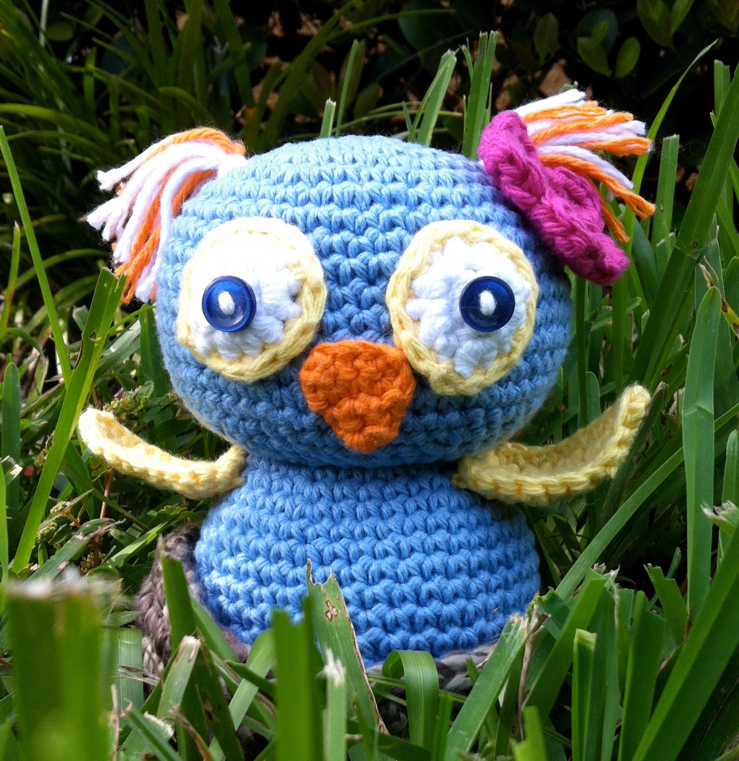 Owl in Nest Crochet Stuffed Animal