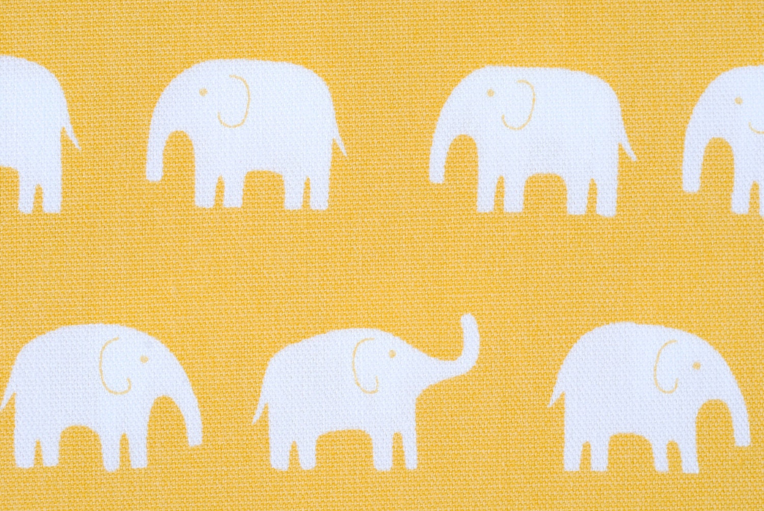 Daiwabo  TIP TOP Elephants in Yellow - 1 yard