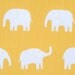 Daiwabo  TIP TOP Elephants in Yellow - 1 yard