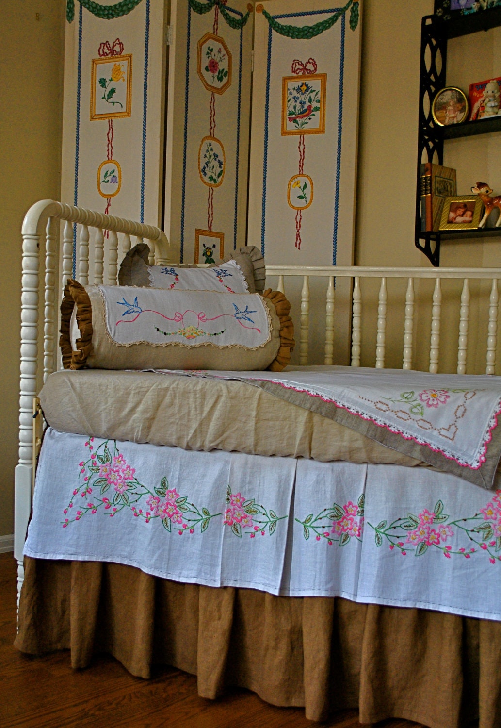 Shabby Chic Crib Bedding Baby Bedding Beautiful by BonneNuitBaby