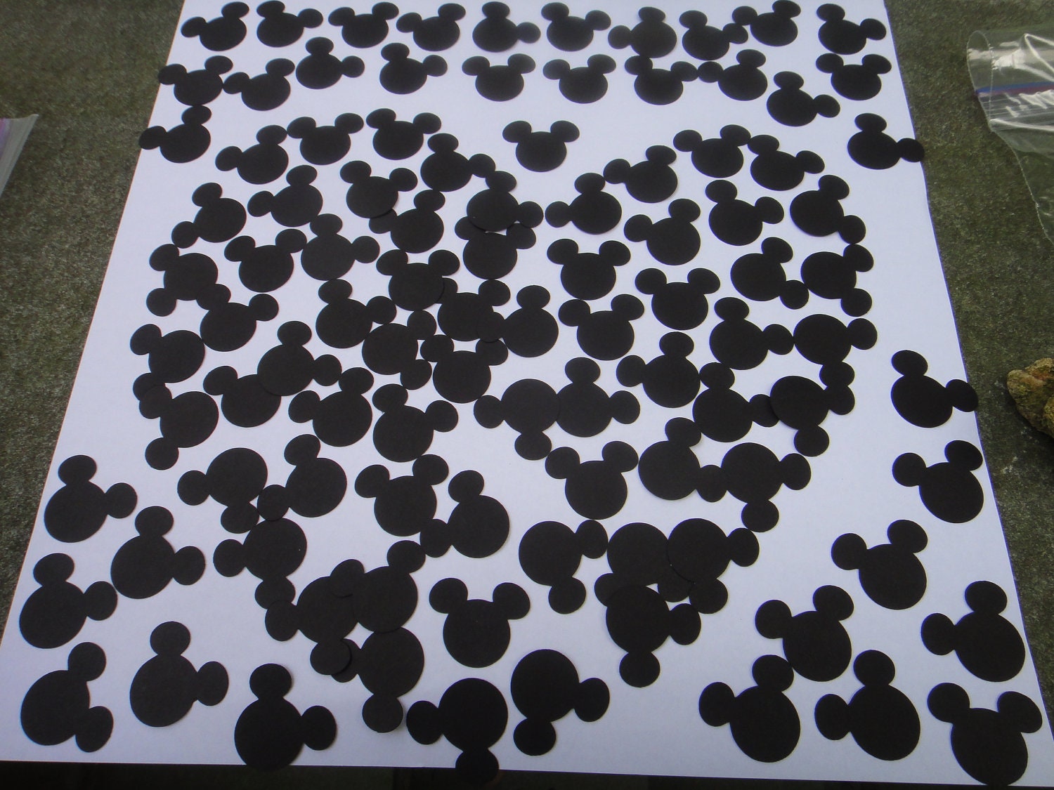 Disney Inspired Mickey Mouse Ears Confetti set of 100