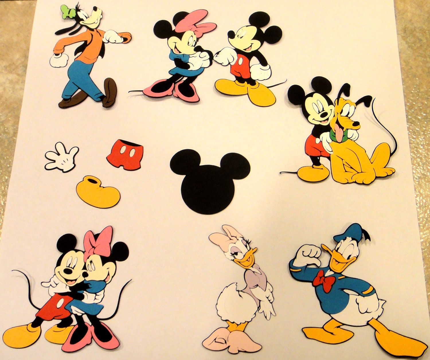 Disney Inspired Mickey Mouse and Friends Die Cut set