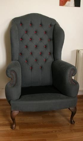 Queen Anne Wing Chair. This chair is now sold. But another one can be made