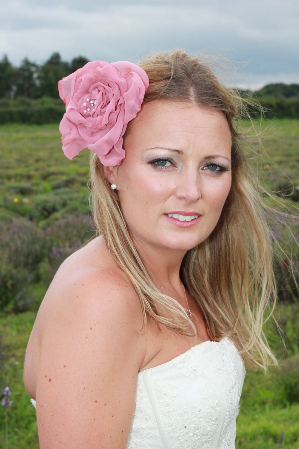 Dusky Pink Fascinator