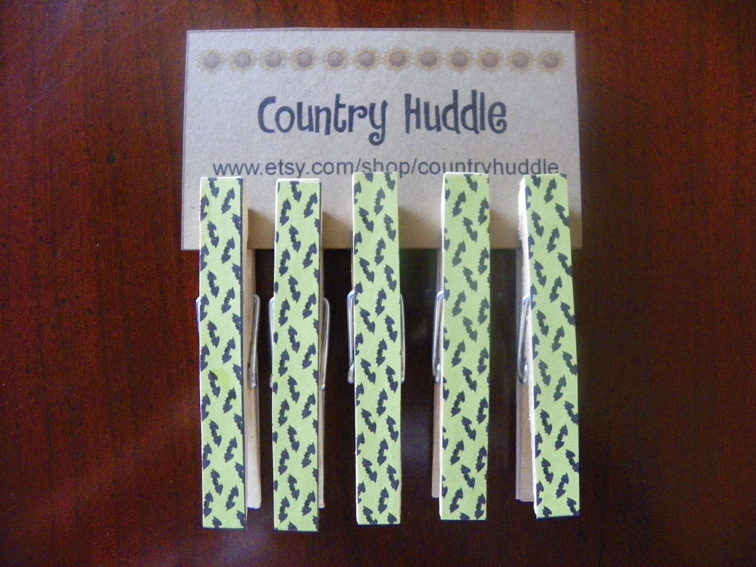 clothespins halloween Bat set of 5