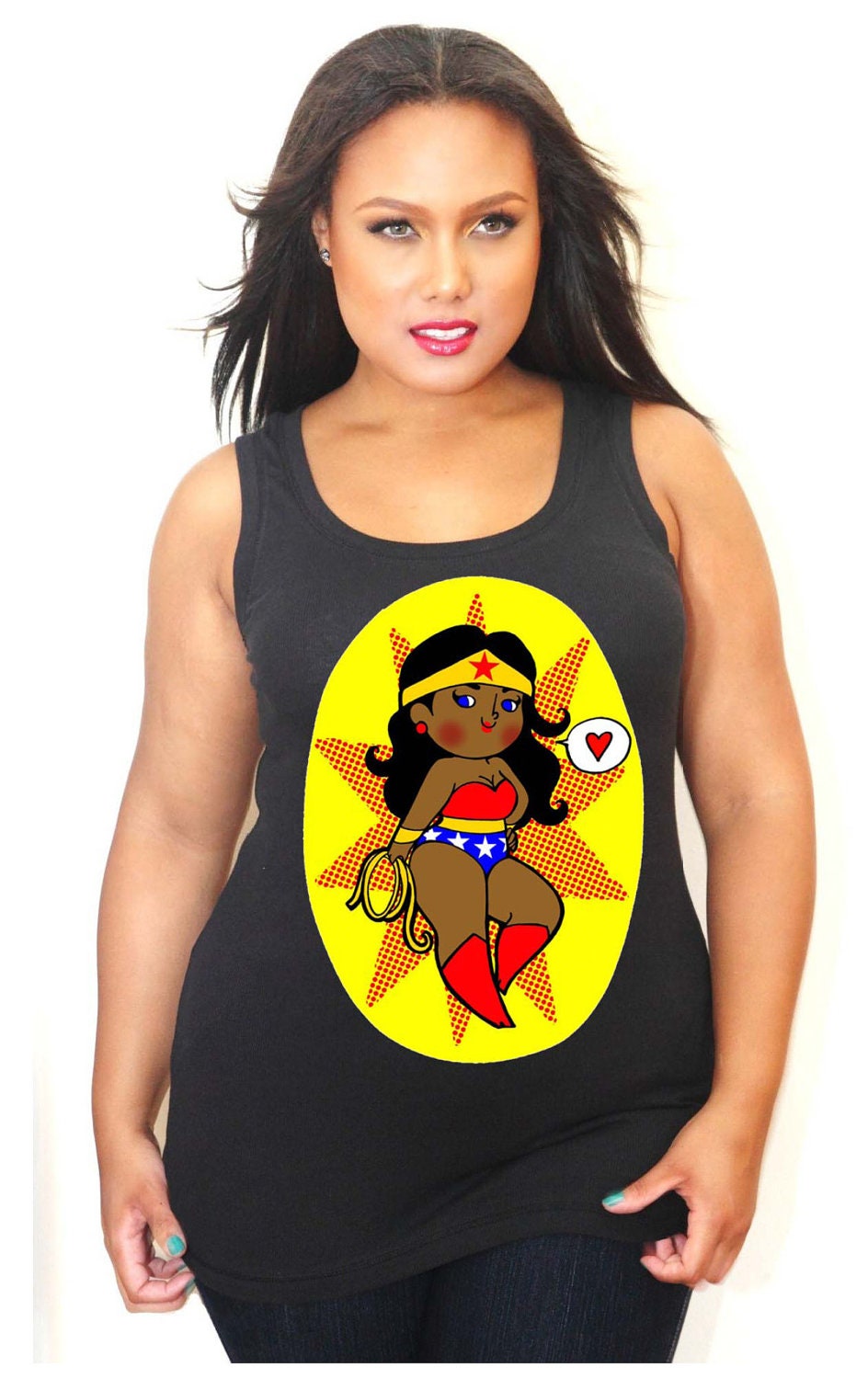 African American Wonder Woman - Tank Top