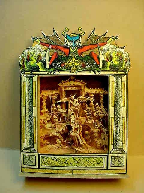 Diablo Infernale Miniature Paper Toy Theater for a Dolls House