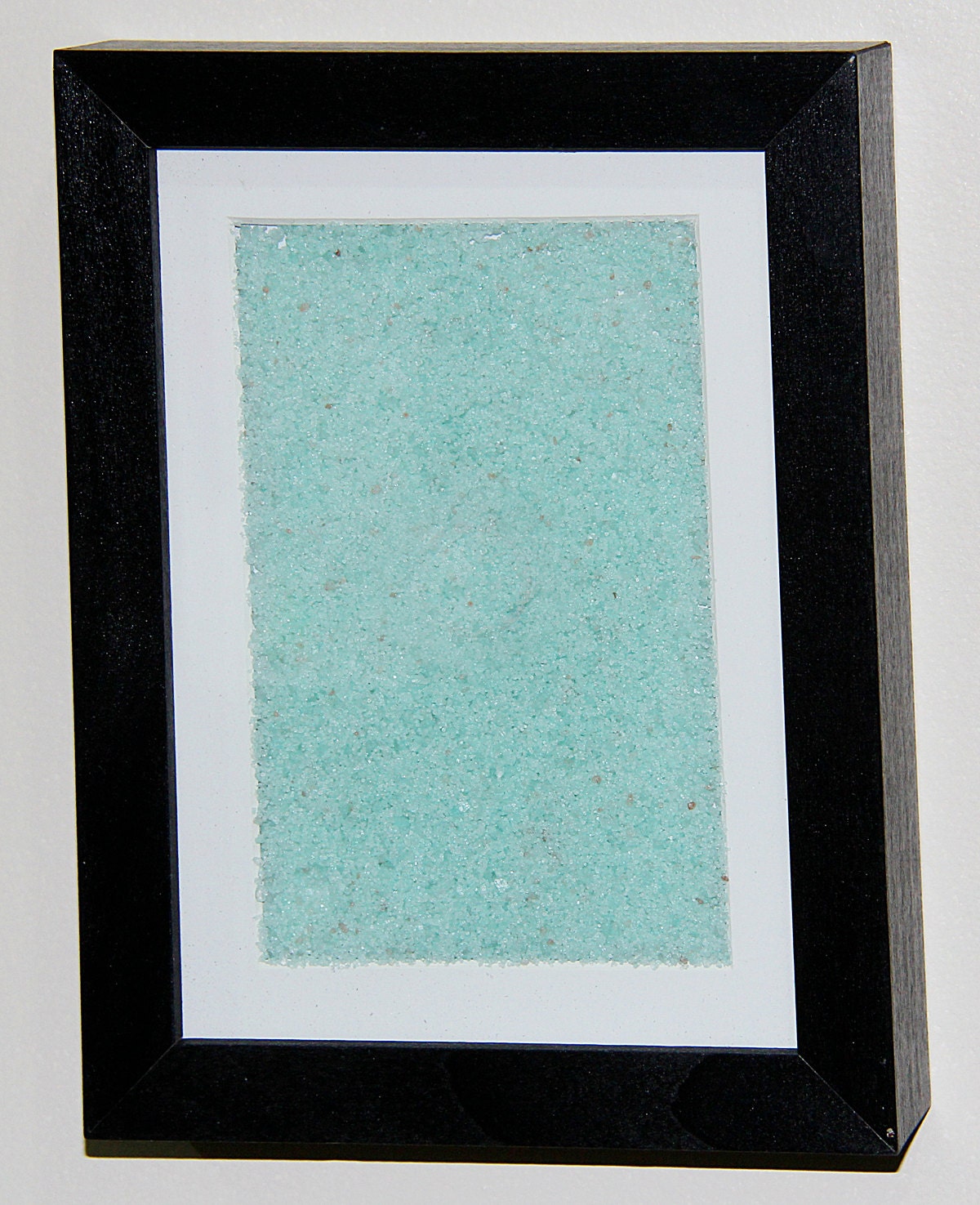 framed Whole Foods blue BATH SALTS (organic) under plastic covering Great Man Cave Decor for 2012 (Scarce) Buy Now For Family 7x5.5"