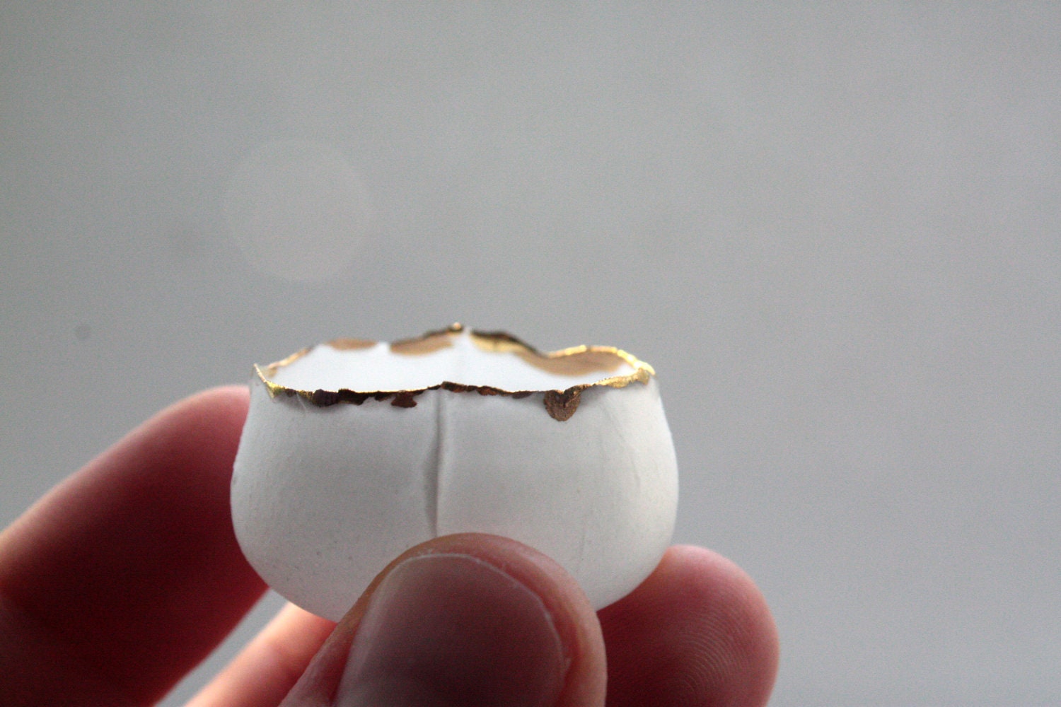 Mini bowl from English fine bone china and real gold