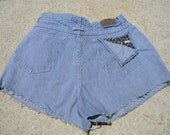 High Waisted Studded Pocket Shorts