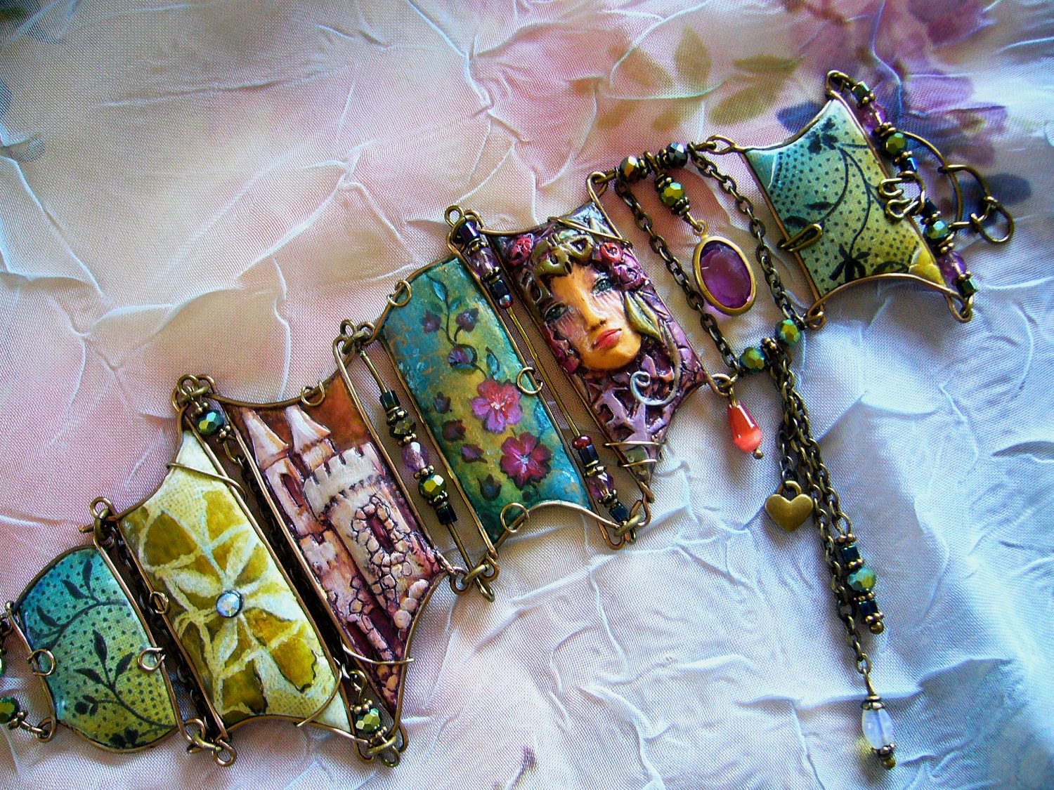Collage Cuff - Enchanted Forest
