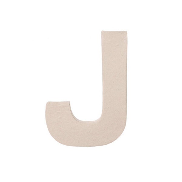 8 Inch Paper Mache Letter J - Craft and Party Supplies Il_170x135