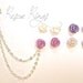Lovely Lilac Flower Ear Cuff Earrings