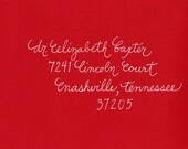 Custom Wedding Calligraphy for Invitation Envelope Addressing - Place Cards, Escort Cards, Custom Invitations Also Available