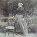 antique french photo of a young norman woman,early 20th.
