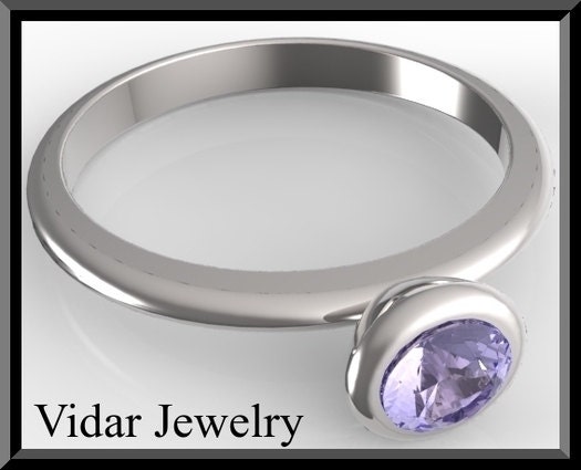 Engamenet Ring,Sapphire engagement ring,Blue engagement Ring,Solitaire Engagement Ring,Unique Engagement Ring,Silver,Custom.