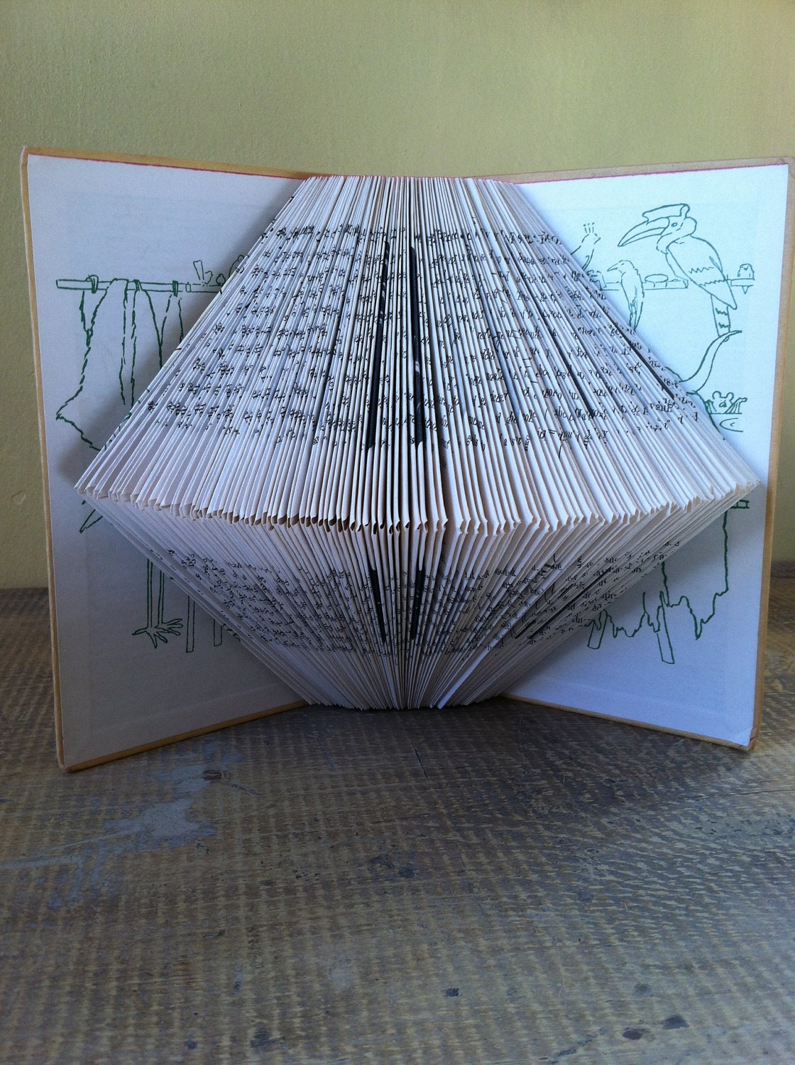The Log of the Ark Folded Book Art