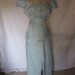 Vintage 1940's Pajama Set baby blue Rayon