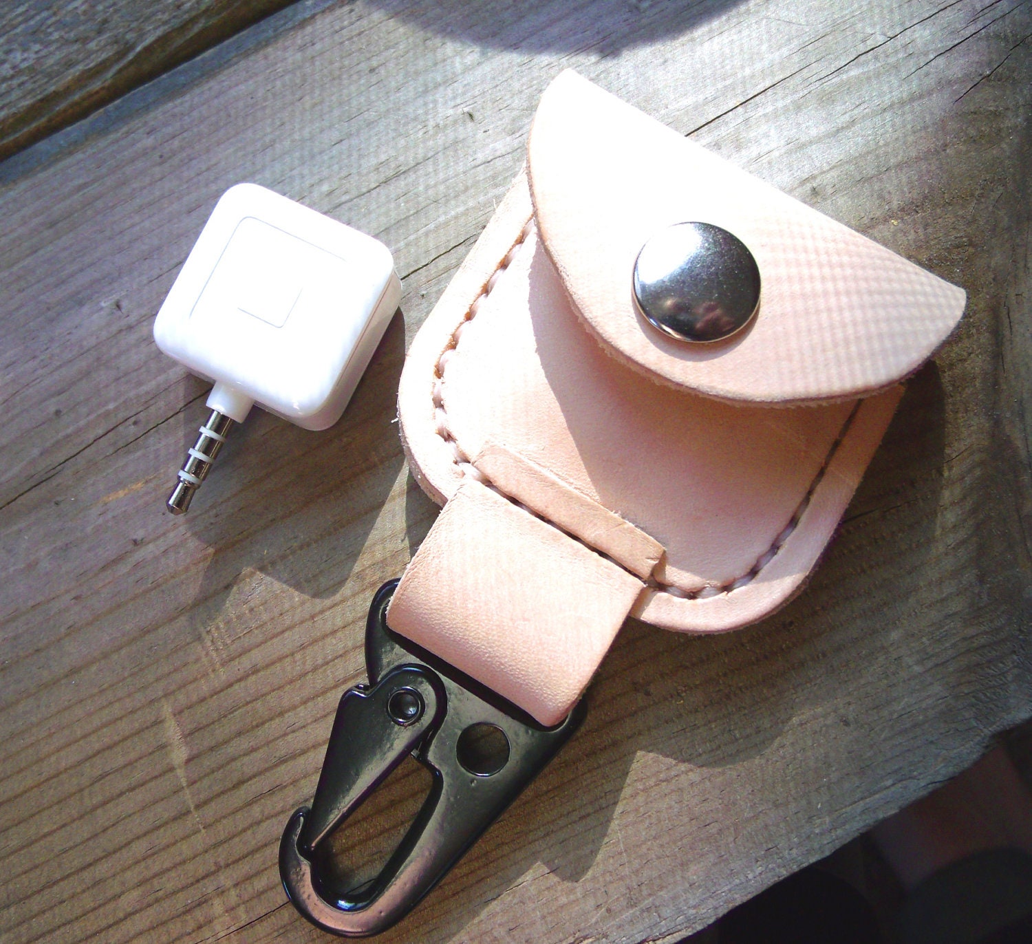 Square Card Reader Case with Tactical Hook-Handmade by Wexman Trading in Chicago