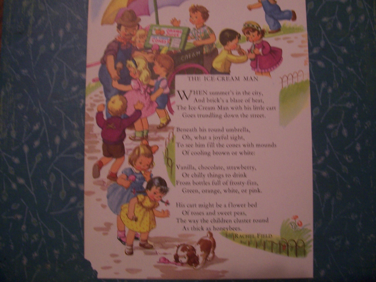 The Ice Cream Man The Cobbler Uncle Frank Nursery Rhymes Baby Room Wall Decor Ready To Frame