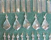 Chandelier Crystals 120 pc Crystal Ornaments Shabby Chic Hollywood Regency Chandelier Prisms