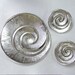 Vintage TRIFARI Silver Pinwheel Brooch Pin Earring Set