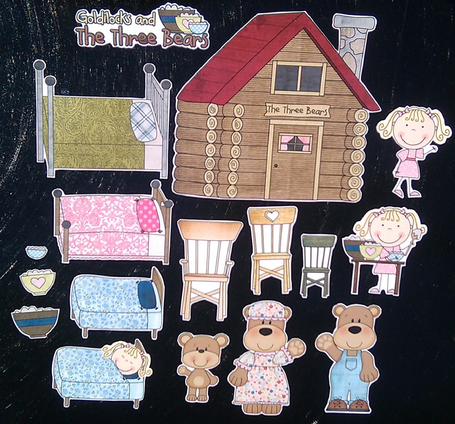 Goldilocks and the Three Bears Magnet Board Story Set