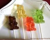 BABY SHOWER Teddy Bear Favors Barley Sugar Hard Candy Lollipops Birthday Party Gifts