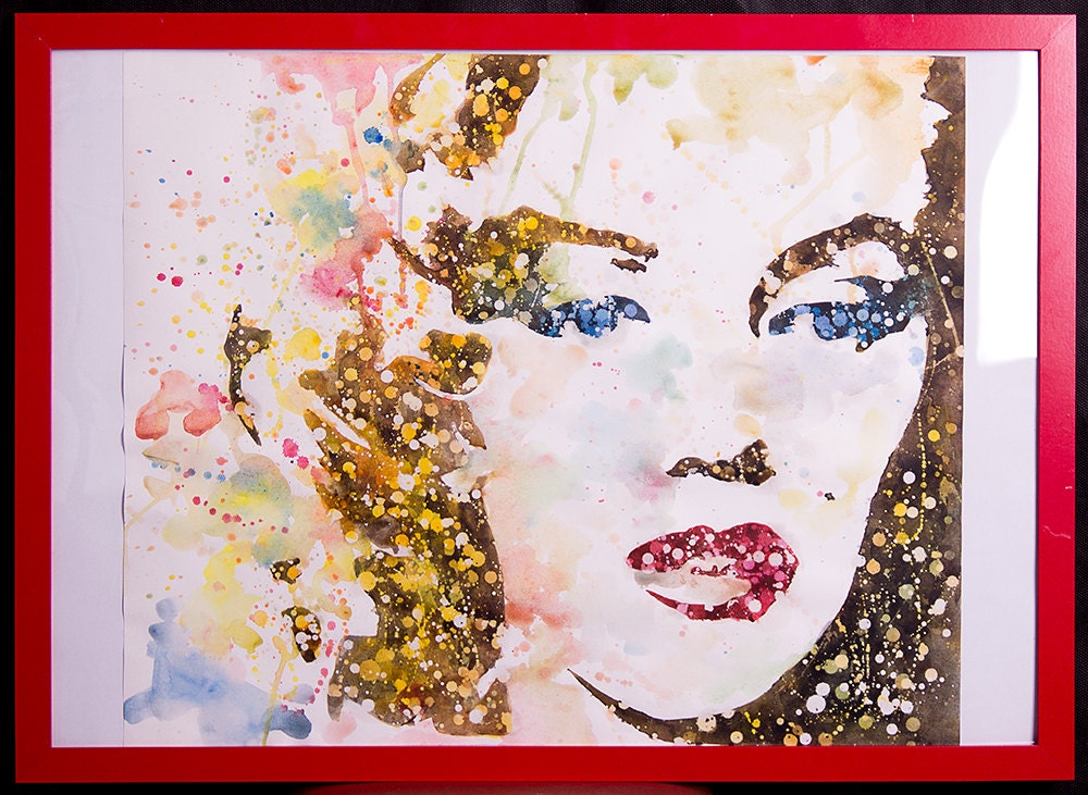 Marilyn Monroe painting from "More than famous" collection 2012 (watercolor)