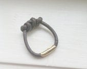 Triple Knot Leather Ring