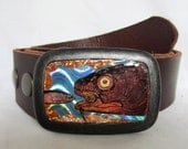 Big Fish Little Fish Belt Buckle