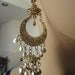 Vintage mini bell chandelier clip on earrings