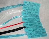 Vintage Inspired Tiffany Blue Vintage Sales Receipt Gift Tag ECS
