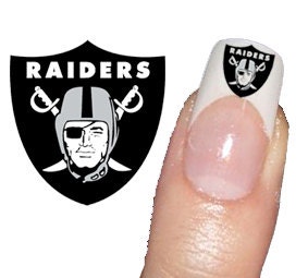 Oakland Raider Tattoos on 50 Oakland Raiders Decal Sticker 2 Sizes Adult And Child   Tattoo Nail