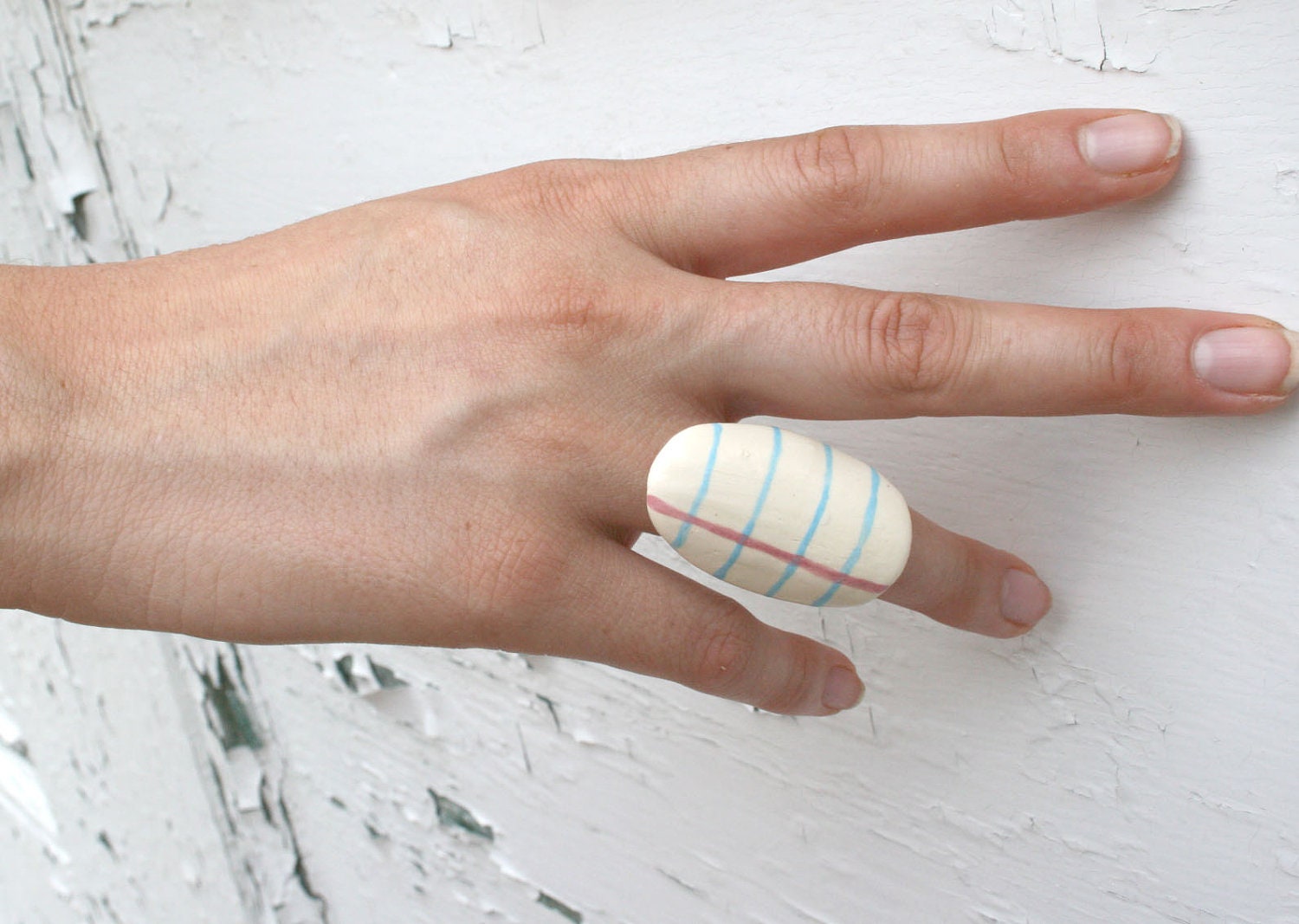 Notebook Oval Ceramic Ring