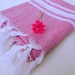 Turkish Bath Towel ,hamam,peshtemal,bath towel, Traditional,pink,hamam towel, Eco-friendly, Natural Cotton,