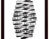 Lakeview 11x14 Silk Screen Poster