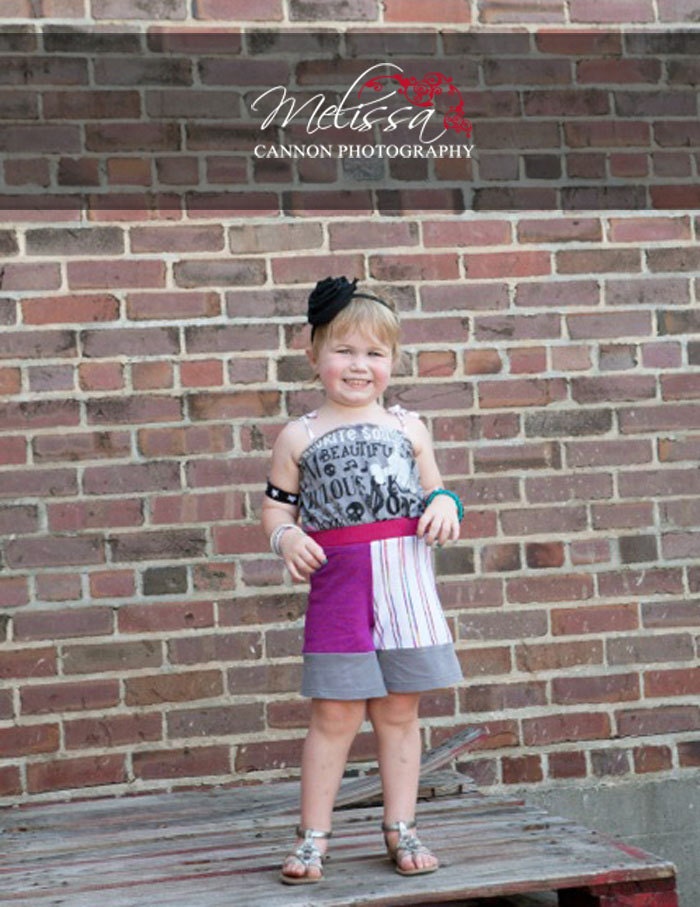 Unique one-of-a-kind upcycled girls boutique clothing and cute custom dresses and rompers