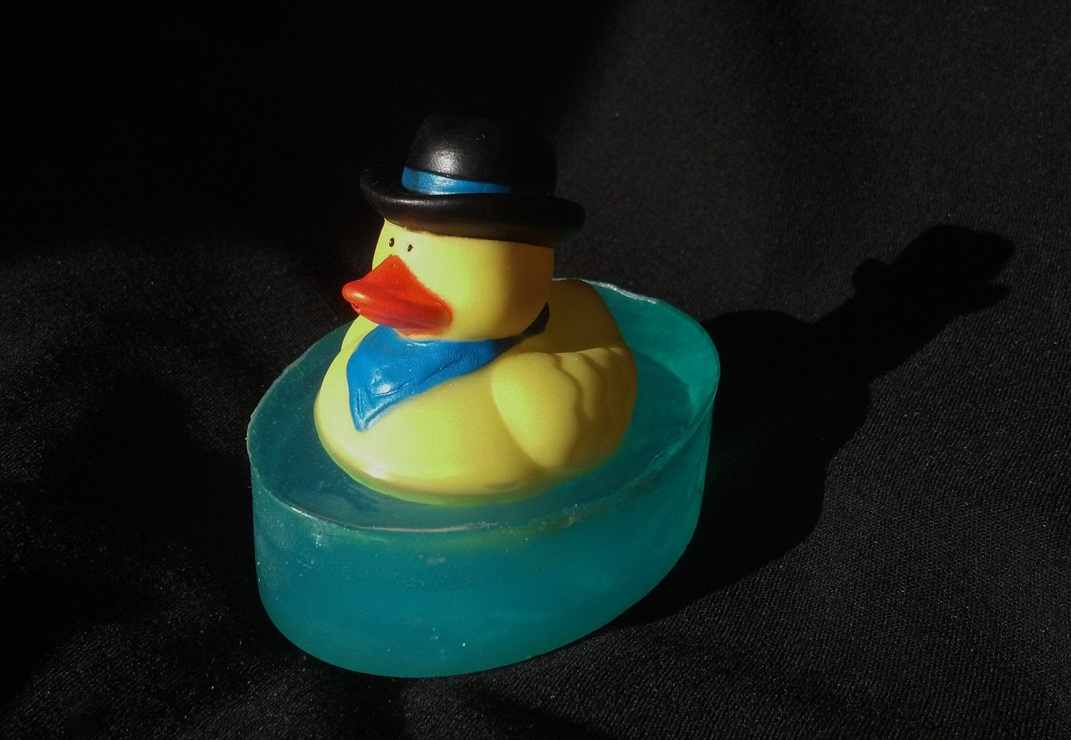 Cowboy Rubber Ducky embedded toy soap by Lavish Handcrafted