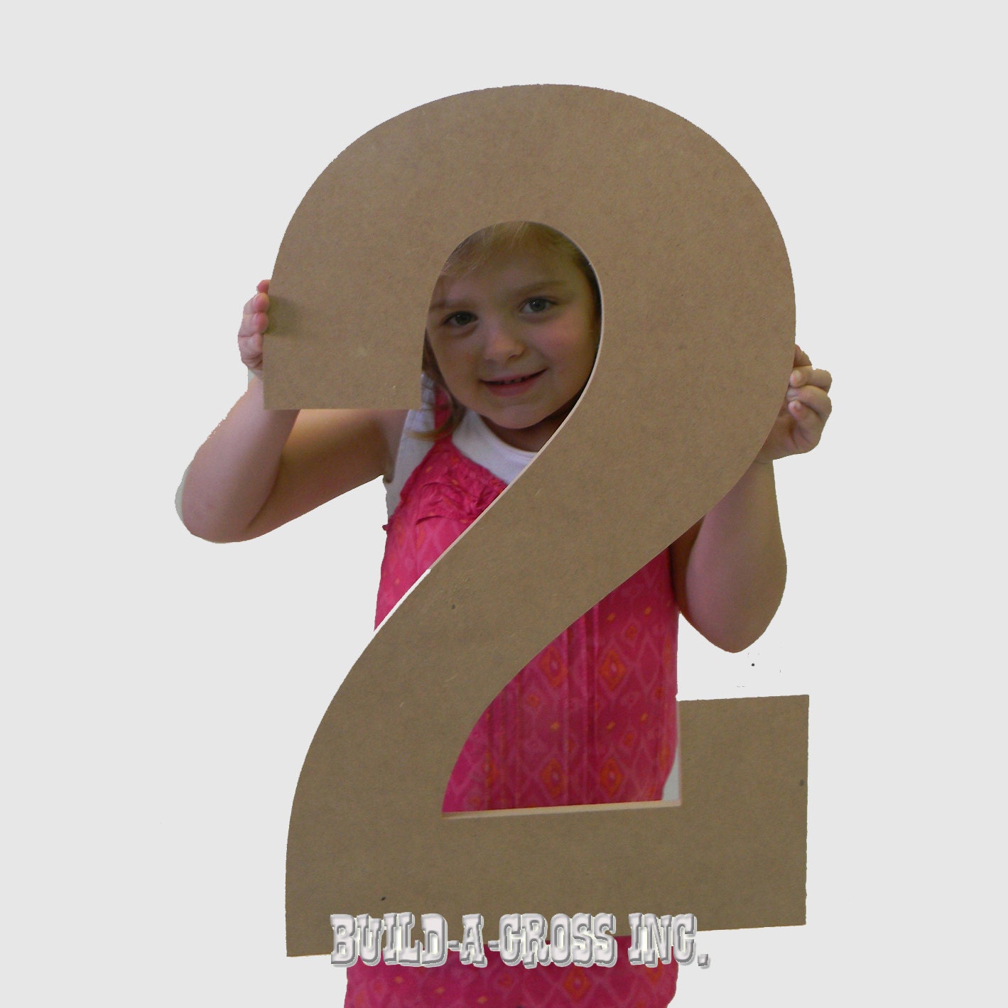 Unfinished Wooden Numbers Large Paintable Cutout Craft 24'' (2)