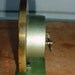 Small CATHEDRAL CLOCK: Vintage Light Green Wind-Up, Unusual GOTHIC Arch Shape, Uncommon