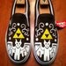 Handpainted The Legend of Zelda The Wind Waker Shield Canvas Shoes