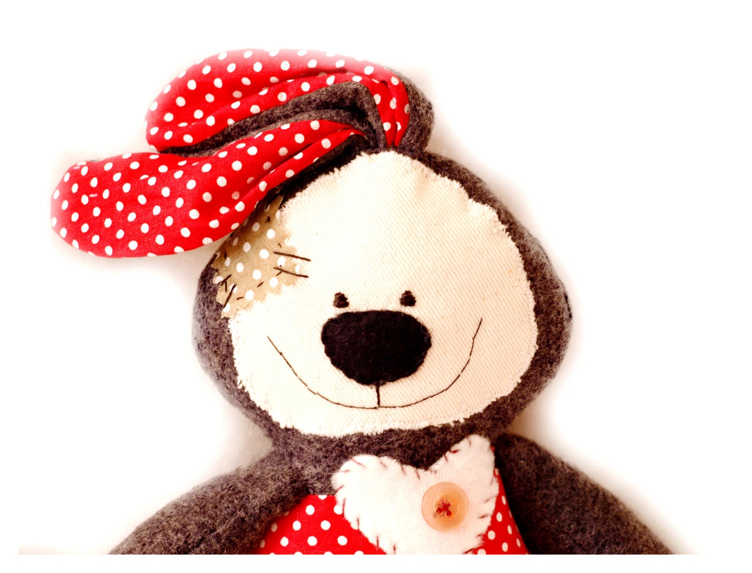 Stuffed bunny,  stuffed toy, soft toy, plush bunny, plush toy, rag doll, ragdoll, cloth doll, handmade