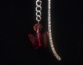 Bookmark with deep pink butterfly